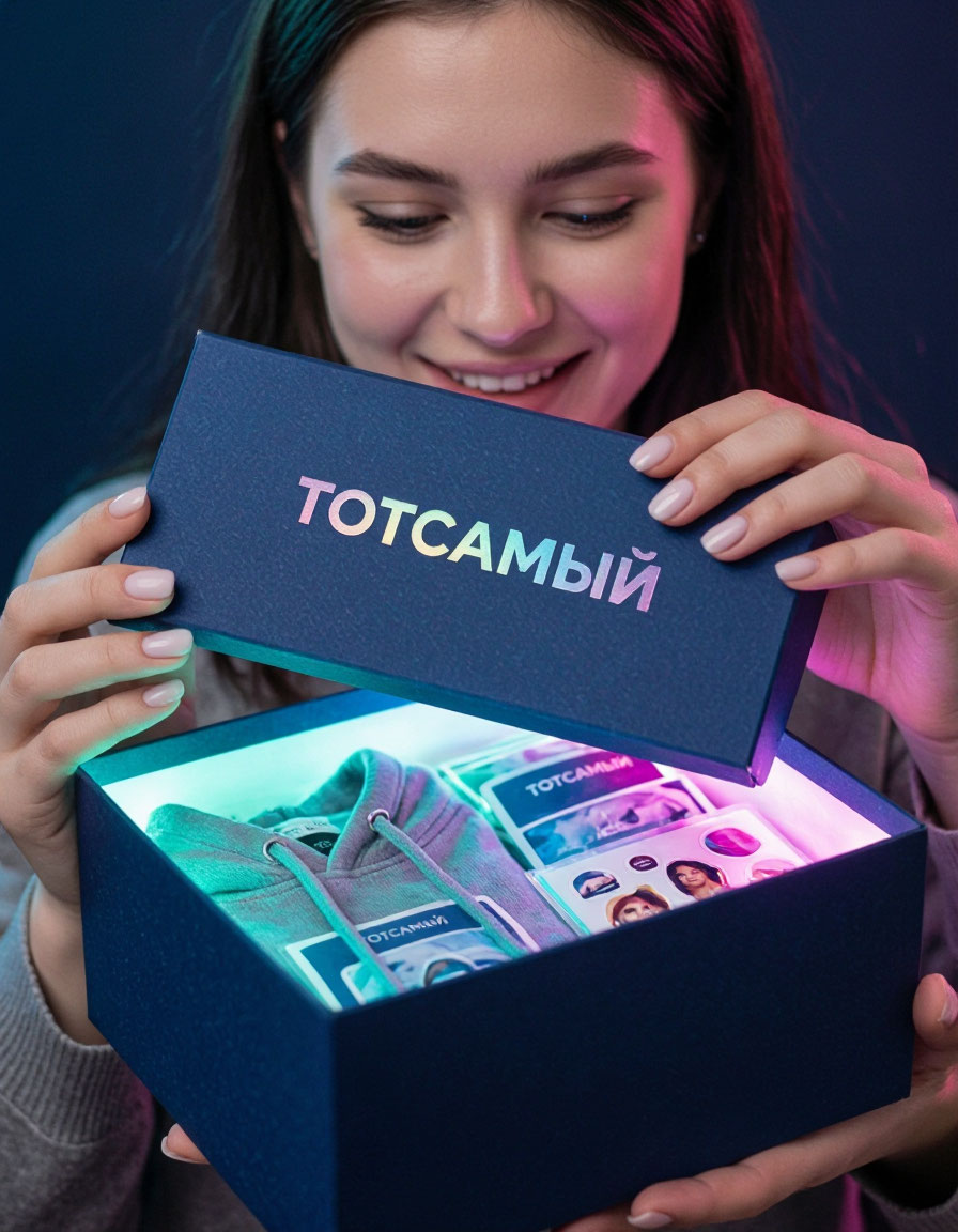 Подарочная коробка с брендированными предметами